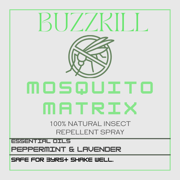 BUZZKILL Mosquito Matrix Bug Spray - Peppermint and Lavender Refill Trio