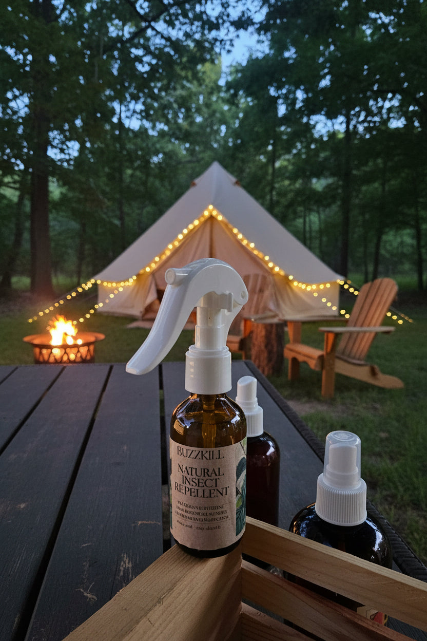 NEW! BUZZKILL So Fresh X So Clean DEET-FREE Insect Repellent made of Palmarosa, Peppermint, Lavender, Rose Geranium, Cedarwood, and Frankincense 2 oz