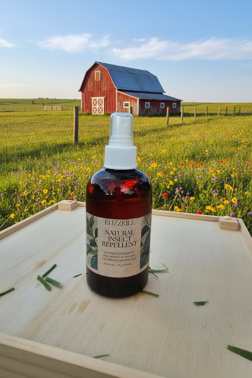 NEW! BUZZKILL So Fresh X So Clean DEET-FREE Insect Repellent made of Palmarosa, Peppermint, Lavender, Rose Geranium, Cedarwood, and Frankincens - 8 oz