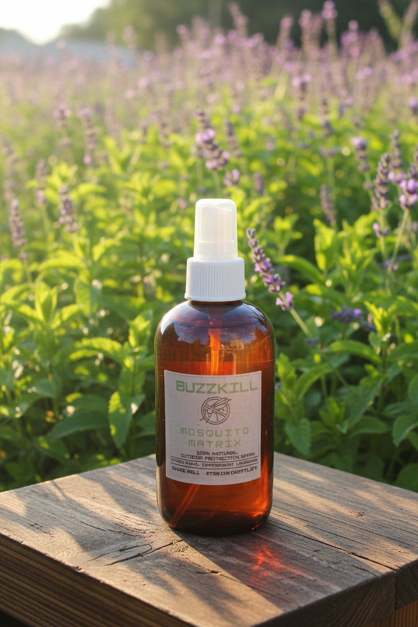 BUZZKILL Mosquito Matrix DEET-FREE Insect Repellent - Peppermint and Lavender 8 oz