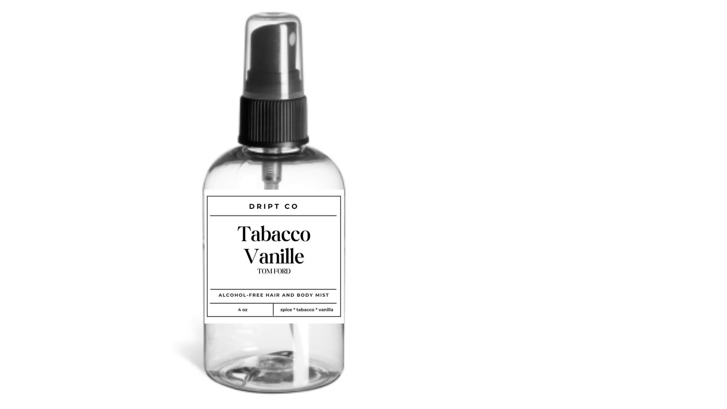 Tobacco Vanille-Inspired Hair & Body Oil 4 oz