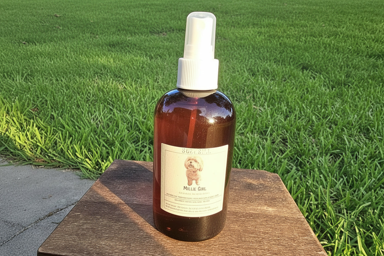 BUZZKILL Millie Girl DEET-FREE Flea and Tick Spray - Cedarwood, Lavender, Rose Geranium, and Frankincense 8 oz